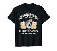 Fly Fishing Accessories Beer Lover Artwork Fish Jokes Trout T-Shirt
