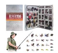 Fly Fishing Advent Calendar 2025 Adult, 24 Days Christmas Countdown for Men, Fishing Accessories Gift for Fisher Dad Son Boyfriend Grandpa