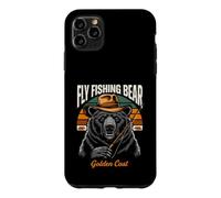 Fly Fishing Bear Sunset Angler Scene Case for iPhone 11 Pro Max