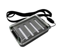 Fly Fishing Box for Files, Fly Boxes - Small Fly Fishing Box - Box with Lanyard, Portable Box, Single Sided Clear Pocket Box for Mobile Fisherman