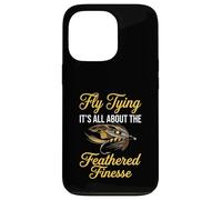 Fly Fishing Brook Dry Fly Tying Feathered Finesse Fisherman Case for iPhone 13 Pro