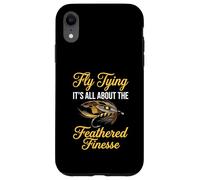 Fly Fishing Brook Dry Fly Tying Feathered Finesse Fisherman Case for iPhone XR