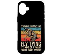 Fly Fishing Brook Dry Fly Tying Fisherman Case for iPhone 16 Plus