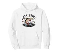 Fly Fishing Brown Trout Rise Match Hatch Vintage Dry Rising Pullover Hoodie