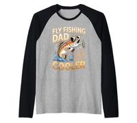 Fly Fishing Dad Like A Normal Dad But Cooler Raglan Baseball Tee