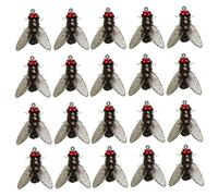 Fly Fishing Flies 20Pcs Lifelike Artificial Fly Lures Soft Fishing Lures with Sturdy Dual Hooks Accessories for All Waters Bass Trout Salmon L..