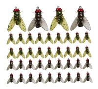 Fly Fishing Flies, 40Pcs Lures Fly Fishing Lures Kit Black and Yellow Shrimp Scents Accessories Suitable for All Kinds Of Waters.