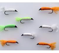 Fly Fishing Flies Baby Doll 9 Flies for trout chub perch pike mop fly style PACK #142
