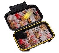 Fly Fishing Flies Hooks Dry Wet Nymphs Streamers For Trout Salmon Grayling With Waterproof Box Fly Dry