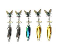 Fly Fishing Flies Lure Kit Bionic Fly Fishing Bait,Trout Jigs Swimbaits Dry Flies Artificial Simulated Flies Fish Attractant Bait Hook for Saltwater Freshwater Bass Trout Panfish
