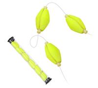 Fly Fishing Floating Line Bite Indicator, 6PCS Fly Fishing Strike Indicators Fishing Bobbers Foam Teardrop Strike Indicators Fly Fishing Accessories(Yellow)