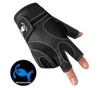 Fly Fishing Gear Accessories 3 Cut Fingers Breathable Ice Gloves Wear Resistance Kayak Fishing Gloves Outdoor Protections