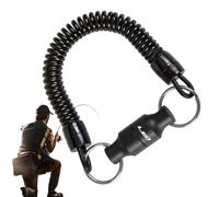 Fly Fishing Gear Magnetic Keychain - Retractable Net Release Keeper & Aluminum Alloy Retractor | High Strength Magnetic Net Holder With Carabiner Clip For Outdoor Fishing, Reliable & Compact