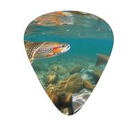 Fly Fishing Guitar Picks Gift Set - Smooth Durable Plectrums For Acoustic, Electric & Bass Guitar, Perfect Present For Guitar Lovers & Musicians