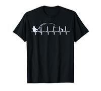 Fly Fishing Heartbeat Fish EKG Trout Pulseline Fishing T-Shirt