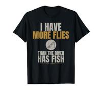 Fly Fishing - I Have More Flies - Trout Stream Value Graphic T-Shirt