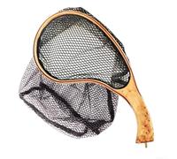 Fly Fishing Landing Net Designed with Hanging Loop Integration and Glue-Coated Mesh for On-the-Go Fishing Scenarios (35 * 16cm)