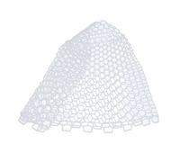 Fly Fishing Landing Net Soft Rubber Mesh Trout Catch Release Fishman Lightweight Compact Clear White 32cm