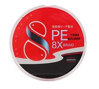 Fly Fishing Line PE 8 Strands 0.38mm Diameter 100m Length 25kg Pull Floating Line for Carp