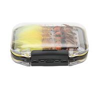 Fly Fishing Lures Kit 30Pcs Vibrant Colors Hand Woven Stainless Steel Hooks with Storage Box for Outdoor Fishing Enthusiasts