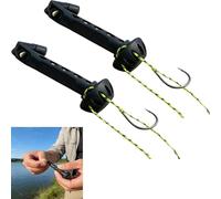 Fly Fishing Magnetic Fly Threader,Fishing Accessory to Easily Rig Small Flies & Tippet on Water,Fishing Anglers Tippet Threader,Make Fly Tying Simpler,Works with Most Hooks,tippets,Fly Styles (2Pcs)