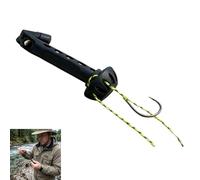 Fly Fishing Magnetic Fly Threader, Fishing Anglers Tippet Threader, Universal Knot Helper Knot Assist for Threading Hooks, Fishing Accessory to Easily Rig Small Flies & Tippet on Water (1PC)