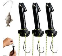 Fly Fishing Magnetic Fly Threader, Hands-Free Knot Tying Aid, Fishing Accessory To Easily Rig Small & Tippet On Water, For Freshwater Sports Outdoor Saltwater Beginner (3 Pcs)