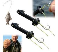 Fly Fishing Magnetic Fly Threader, Magnetic Rigging Tool, Universal Knot Helper Knot Assist for Threading Hooks, Small Flies & Knot Assistance, Compact Rust-Resistant Fishing Accessory (2pcs)