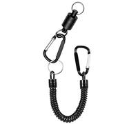 Fly Fishing Magnetic Net Release Holder Lanyard Magnet Keeper Clip Landing Net Connector Powerful Magnet Fishing Gear Holder for Vest Pack