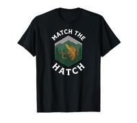 Fly Fishing Match The Hatch Trout Angler Dry Fly Lure Value Graphic T-Shirt