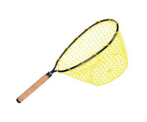 Fly Fishing Net - Fishing Landing Net for Anglers, Salmon Trout Landing Net, River Casting Tool with Soft Knotless Basket | Safe Fish Control When Casting at the Stream Shore, Gentle Shed Protection