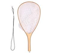 Fly Fishing Net, Rubber Mesh Trout Net with Handle, Portable Lightweight Fly Fishing Accessories for Catch and Release.Sporting Goods