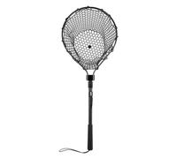 Fly Fishing Net - Telescopic Long Handle Tool, Thickened Silicone Mesh Gear, Portable Landing Net | Foldable Non Slip Fishing Equipment for Kids Adults River Lake Catching Outdoor Use Daily Trips