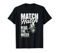 Fly Fishing Read the Water Value Graphic T-Shirt, Men, Black, XL