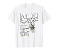 Fly Fishing Read the Water Value Graphic T-Shirt, Men, White, L