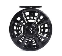 Fly Fishing Reel, Maxcatch Sprint Fly Fishing Reel Sealed Drag CNC Machined Aluminum Alloy Multicolor 6-11wt(Diamond Black,9/11wt)