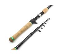 Fly Fishing Rod 1.8m-2.4m Carbon Telescopic Fishing Rod Extended Cork Handle M Power Fast Lure Rod Fishing Gear Accessories(2.1 M)