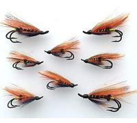 Fly Fishing Salmon Flies THUNDER and LIGHTNING Doubles sizes 4-10 Pack of 8 flies PACK #166