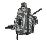 Fly Fishing Sling Pack, Fishing Bag - Adjustable Attacker Imagines - Multifunctional Tackle Backpack Storage Pack for Running, Cycling, Hiking, Single attributes, see description, See description
