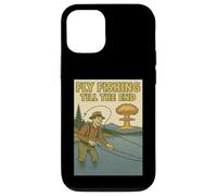 Fly Fishing Till the End - Retro Atomic Age Comic Art Case for iPhone 12/12 Pro