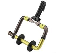 Fly Fishing Tippet & Leader Holder Aluminum Alloy Spool Organizer with Self-Cutting Groove Luminous Sleeve Clip for Vest Backpack Night Fishing(Yellow)