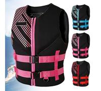 Fly Fishing Vest Adjustable Webbing Elastic Fabric Wrap Design for River Lake Stream Outdoor Angling Activities(Pink,3XL75-90KG)