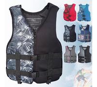 Fly Fishing Vest Breathable Neoprene Panels Secure Fit Design for Stream Angling River Casting Outdoor Adventures(Black A,L)