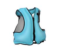 Fly Fishing Vest Constructed From Durable Polyester Fabric with Rapid Air Valve Foldable Portable Build for Outdoor Shore Angling and Lakeside Leisure Activities(Blue)