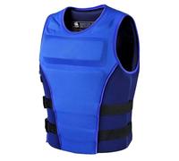 Fly Fishing Vest Flexible Breathable Design Pearl Cotton Layer for Cr asting River Wading Freshwater Angling(Blue,XXL)