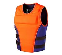 Fly Fishing Vest Flexible Breathable Design Pearl Cotton Layer for Cr asting River Wading Freshwater Angling(Orange,3XL)
