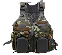 Fly Fishing Vest, Multi-Functional Breathable Camouflage Vest with Multiple Pockets Hunting for Hunters Anglers Travelers Outdoor Sports Enthusiasts Fishing Trips Camping Hiking