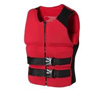 Fly Fishing Vest Secure Safety Strap Design Stretch Fabric Comfort for River Angling Stream Fishing Outdoor Use(Red,L)