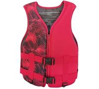 Fly Fishing Vest, Snorkel Vests for Adults, Life Jacket with Adjustable Belt for Kayaking, Surfing, Paddle Boating(Red,S)