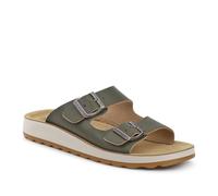 Fly Flot Dual-Strap Slip-On Sandals - Khaki Size 6